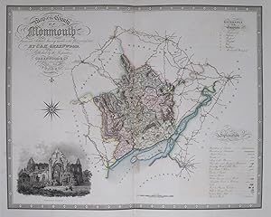 Image du vendeur pour Map of the County of Monmouth, from an Actual Survey made in the Years 1829 & 1830 . mis en vente par Robert Frew Ltd. ABA ILAB