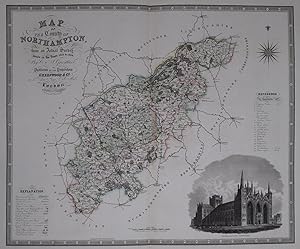 Image du vendeur pour Northamptonshire. Map of the County of Northampton, from an Actual Survey made in the Years 1829 & 1830 . mis en vente par Robert Frew Ltd. ABA ILAB