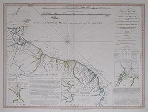 Bild des Verkufers fr The Coast of Guyana from the Oroonoko to the River of Amazons and Inland Parts as far as they have been Explored by the French & Dutch Engineers with the Islands of Barbados Tobago &ca. zum Verkauf von Robert Frew Ltd. ABA ILAB