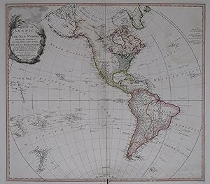 Bild des Verkufers fr A Map of America or the New World, wherein are introduced all the known parts of the Western Hemisphere From the Map of d'Anville with the necessary alterations and the addition of the Discoveries made since the Year 1761. zum Verkauf von Robert Frew Ltd. ABA ILAB