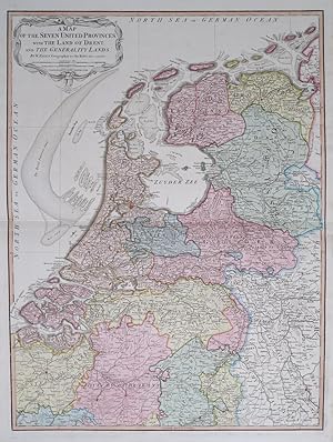 A Map of the Seven United Provinces, with the Land of Drent, and the Generality Lands.