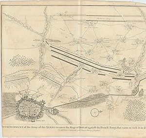 Image du vendeur pour Intrenchment of the Army of the Allies to cover the Siege of Douay against the French Army, that came to raise it in June 1710. mis en vente par Robert Frew Ltd. ABA ILAB