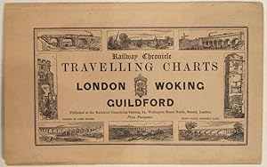 Image du vendeur pour London - Woking - Guildford. Travelling Charts ; Or, Iron Road Books, For Perusal on the Journey: In which are noted the towns, villages, churches, mansions, parks, stations, bridges, viaducts, tunnels, cuttings, gradients, &c., the scenery and its natural history, the antiquities and their historical associations, &c., passed by the line of the railway. With numerous Illustrations. Constituting a Novel and Complete Companion for the Railway Carriage. South-Western. London to Woking and Guildford. mis en vente par Robert Frew Ltd. ABA ILAB