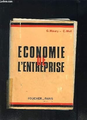 Seller image for ECONOMIE DE L ENTREPRISE for sale by Le-Livre