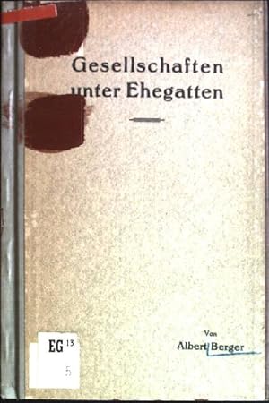 Bild des Verkufers fr Gesellschaft unter Ehegatten zum Verkauf von books4less (Versandantiquariat Petra Gros GmbH & Co. KG)