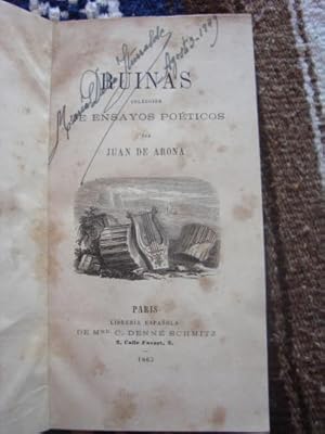 Imagen del vendedor de Ruinas. Coleccin de ensayos poticos a la venta por Libros del cuervo