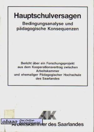 Seller image for Hauptschulversagen. Bedingungsanalyse und pdagogische Konsequenzen for sale by obaao - Online-Buchantiquariat Ohlemann