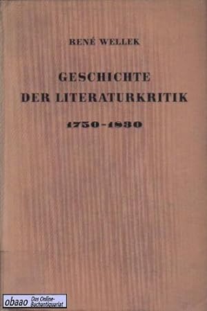 Geschichte der Literaturkritik 1750-1830