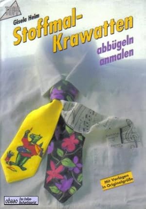 Stoffmal-Krawatten - abbügeln anmalen