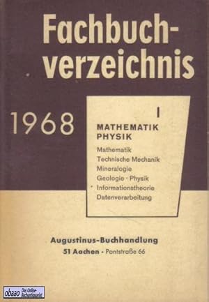 Fachbuchverzeichnis I Mathematik - Physik 1968