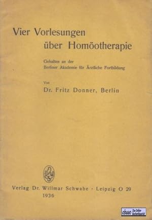 Vier Vorlesungen über Homöotherapie