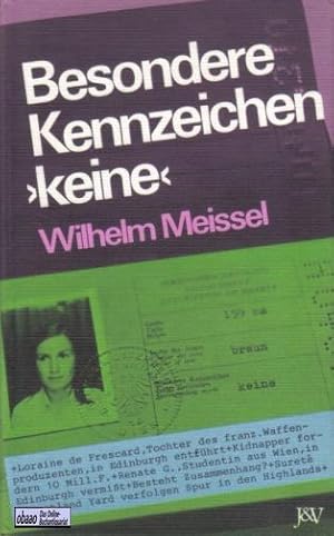 Seller image for Besondere Kennzeichen "keine" for sale by obaao - Online-Buchantiquariat Ohlemann