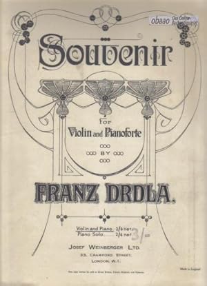 Souvenir for Violin and Pianoforte