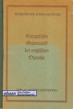 Bild des Verkufers fr Kurzgefate Grammatik der englischen Sprache zum Verkauf von obaao - Online-Buchantiquariat Ohlemann