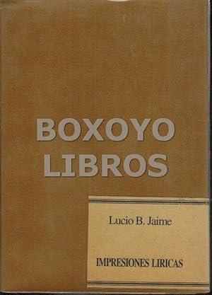 Seller image for Impresiones lricas. Prlogo del Marqus de Lozoya for sale by Boxoyo Libros S.L.