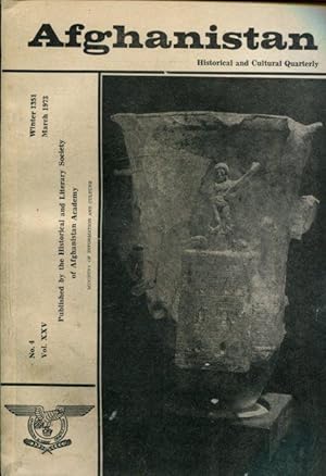 Imagen del vendedor de Afghanistan; historical and cultural quarterly. Anfangs: revue trimestrielle. Jg. 1973, (Volume XXVI), issue 1,2,3,4 compl. a la venta por Antiquariat am Flughafen