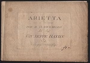 Arietta con 12 variazioni per il clavicembalo del Sig.r Giuseppe Haydn. No 1