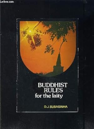 Imagen del vendedor de BUDDHIST RULES FOR THE LAITY- En anglais a la venta por Le-Livre
