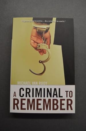 Imagen del vendedor de A Criminal to Remember a la venta por George Strange's Bookmart