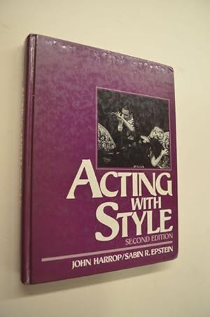 Imagen del vendedor de Acting with Style a la venta por George Strange's Bookmart