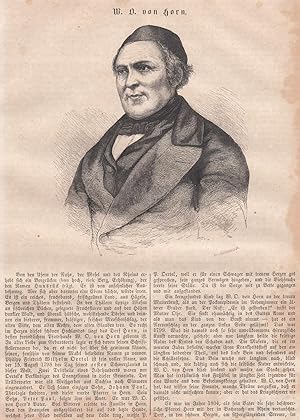 Imagen del vendedor de geb. 15.08.1798 zu Horn (Hunsrck), gest. 14. Oktober 1867 in Wiesbaden, evangelischer Pfarrer und Volks- und Jugendschriftsteller. 1 Portrt mit einem biographischen Artikel auf 2 Seiten. a la venta por Antiquariat Hild