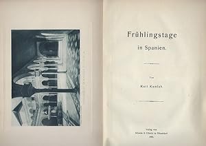 Image du vendeur pour Frhlingstage in Spanien mis en vente par Antiquariat Stange