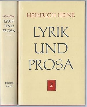 Lyrik und Prosa. Ausgewählt und herausgegeben von Martin Greiner. Zwei Bände in Schuber