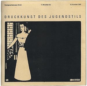 Image du vendeur pour Druckkunst des Jugendstils. Holzschnitte, Lithographien, Radierungen, Buchillustrationen. 12. November bis 30. Dezember 1966 mis en vente par Antiquariat Stange