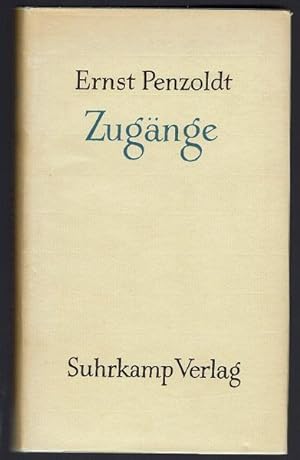Immagine del venditore per Zugnge. Erzhlung venduto da Antiquariat Stange