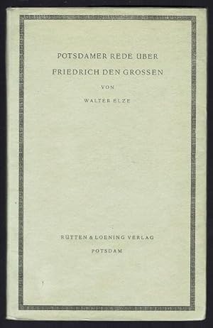 Seller image for Potsdamer Rede ber Friedrich den Groen for sale by Antiquariat Stange