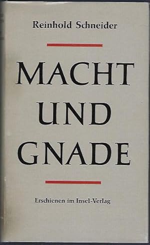 Bild des Verkufers fr Macht und Gnade. Gestalten, Bilder und Werte in der Geschichte zum Verkauf von Antiquariat Stange