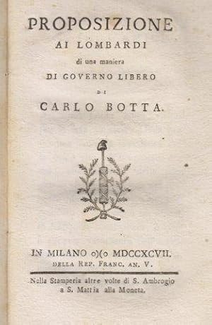 Proposizione ai lombardi di una maniera di governo libero