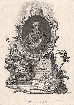 Clemens XIII., geb. als Carlo del la Torre di Rezzonico (Venedig 07. 03. 1693 - 02. 02. 1769 Rom)...