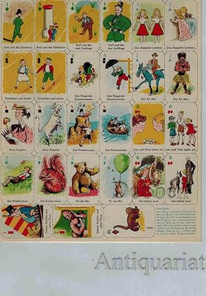 Kartenspiel. Mit 52 (recte 54) farbigen, kleinen Spielkarten des Cecilie-Dressler-Verlages.