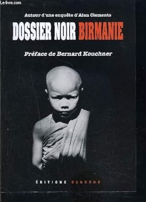 Seller image for DOSSIER NOIR BIRMANIE for sale by Le-Livre