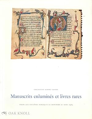 MANUSCRITS ENLUMINES ET LIVRES RARES, COLLECTION ROBERT DANON