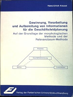 Imagen del vendedor de Gewinnung, Verarbeitung und Aufbereitung von Informationen fr die Geschftsfeldplanung : auf d. Grundlage d. morpholog. Methode d. Relevanzbaum-Methode. a la venta por books4less (Versandantiquariat Petra Gros GmbH & Co. KG)