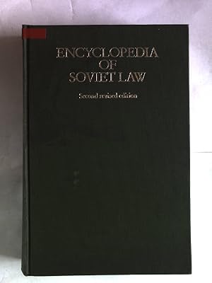 Seller image for Encyclopedia of Soviet Law. Law in Eastern Europe, No. 28. for sale by Antiquariat Bookfarm
