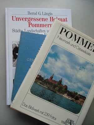 3 Bücher Pommern Neumark Ostseeküste Geschichte Unvergesse heimat Städte .