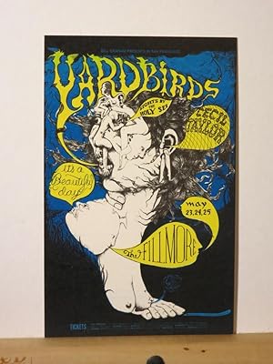 Bill Graham/Fillmore Postcard #121 ( Yardbirds, It's a Beautiful Day, Cecil Taylor )