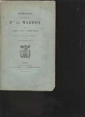 Memoires du General Bon de Marbot, Madrid Essling Torres Vedras, Paris 1891, 480 Seiten