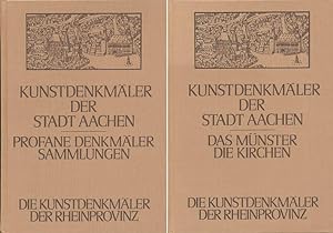 Die Kunstdenkmäler der Stadt Aachen. 3 Bände (in 2= komplett). Band 1: Das Münster zu Aachen. Ban...