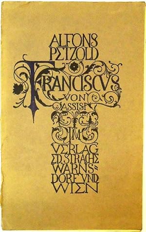 Imagen del vendedor de Franciscus von Assisi. Eine Gedichtreihe. a la venta por erlesenes  Antiquariat & Buchhandlung