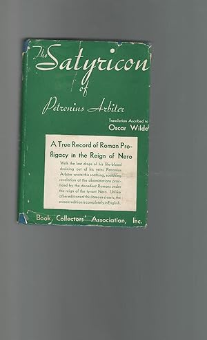 Bild des Verkufers fr The Satyricon of Petronius Arbiter zum Verkauf von Dorley House Books, Inc.
