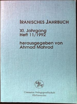 Bild des Verkufers fr Iranisches Jahrbuch. XI.Jahrgang. Heft 11/1992. zum Verkauf von books4less (Versandantiquariat Petra Gros GmbH & Co. KG)