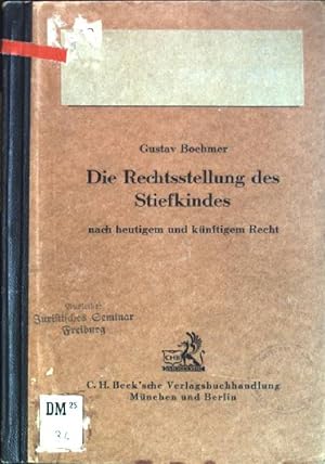 Image du vendeur pour Die Rechtsstellung des Stiefkindes nach heutigem und knftigem Recht mis en vente par books4less (Versandantiquariat Petra Gros GmbH & Co. KG)