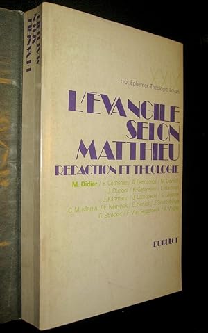Immagine del venditore per L'Evangile selon Matthieu. Rdaction et thologie. venduto da Le Chemin des philosophes