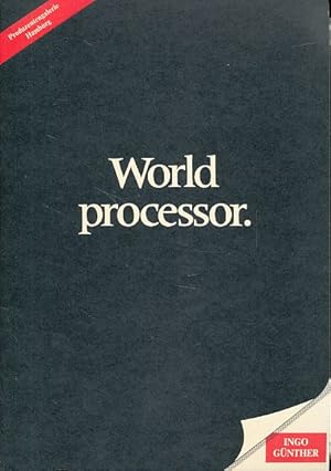 Imagen del vendedor de Ingo Gnther. Worldprocessor. Produzentengalerie Hamburg 10.3.-14.4.1989. a la venta por Fundus-Online GbR Borkert Schwarz Zerfa