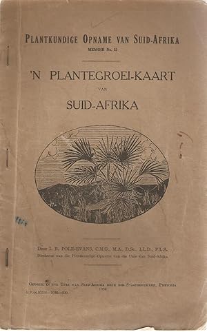 Image du vendeur pour n Plantegroei-kaart van Suid-Afrika mis en vente par Snookerybooks