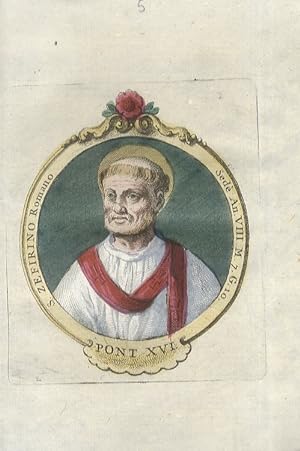 S. Zefirino Romano. Sedè An. VIII, M. 7, G. 10. (Zefferino, od anche Geferino o Severino, fu papa...